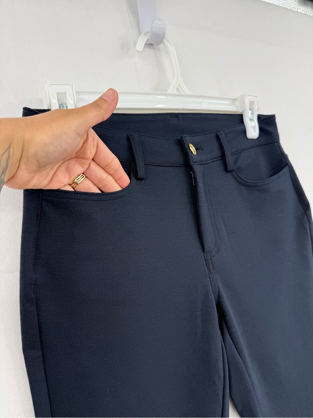 Michael Kors Navy Blue Skinny Pants Women’s Size 2 Stretch Office Career - Picture 4 of 16